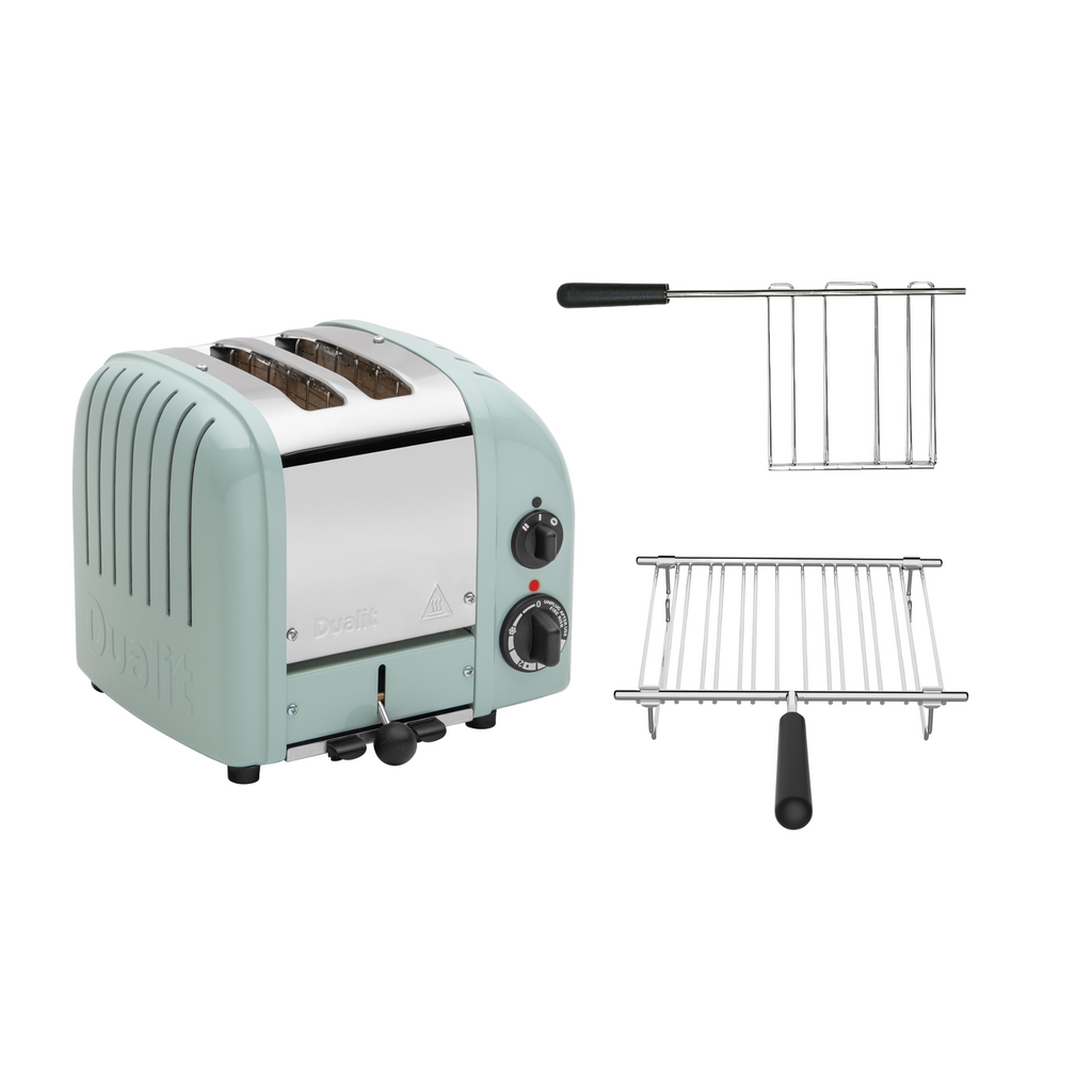 Dualit Toaster Paket 2, 2er Toaster mit Brötchenaufsatz und Sandwichzange